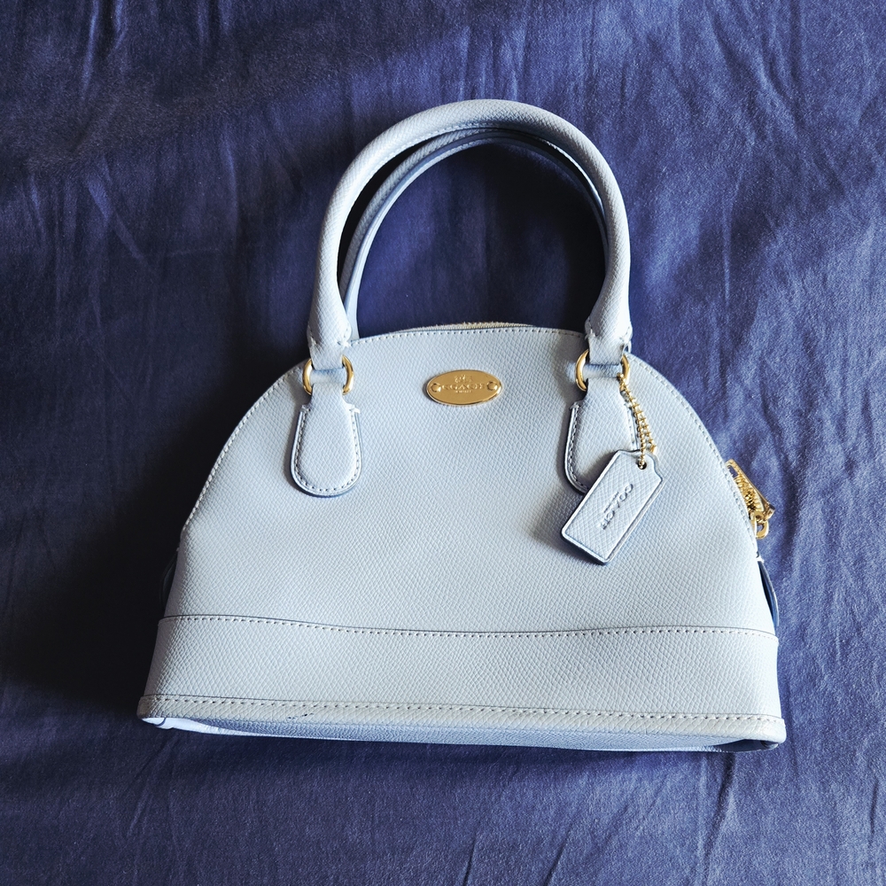 Coach Mini Cora Satchel Baby Blue